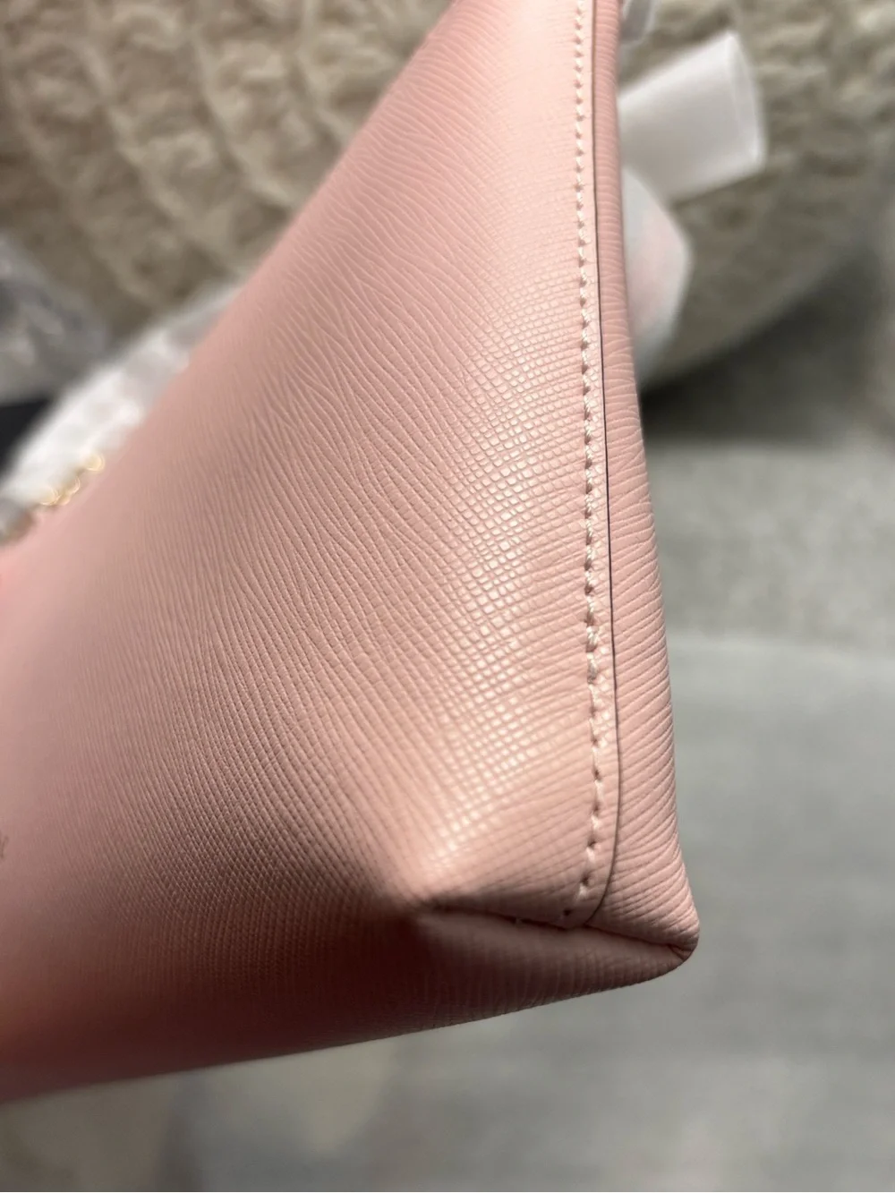 ♠️kate spade Sadie chalk pink Saffiano leather crossbody bag gold hardware KE594